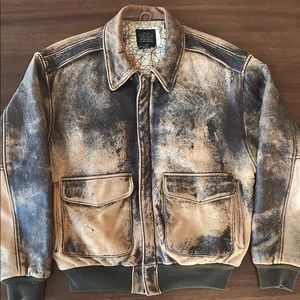 Vintage 1987 Avirex Old Leather Flight Jacket